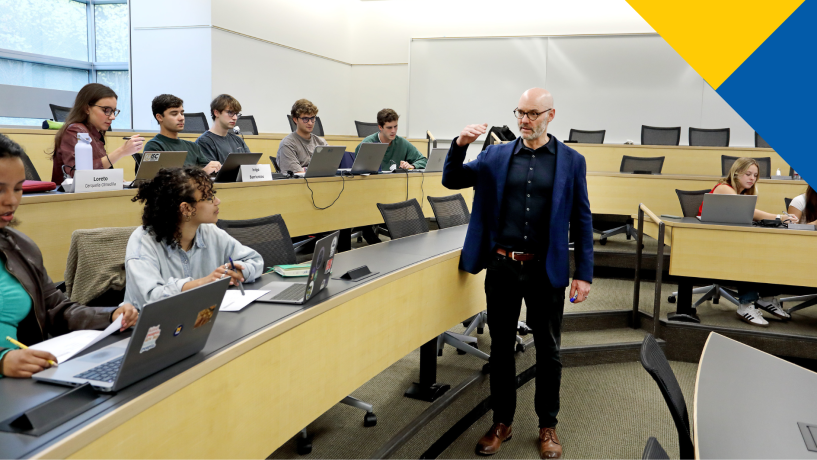 Professor Scott Page, teaching in the classroom